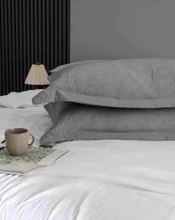 Meleni Çift Kişilik Comforter Set - Gri