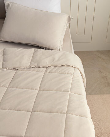 İlus Bambu King Size Comforter Set - Bej