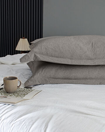 Meleni King Size Comforter Set - Kahverengi