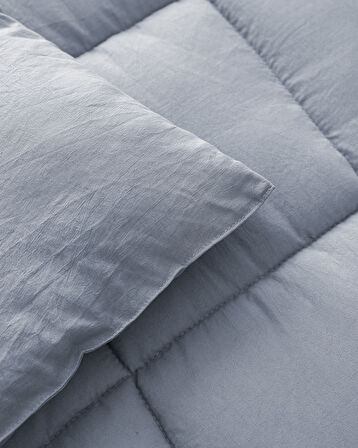 Mona Çift Kişilik Microfiber Yorgan - İndigo