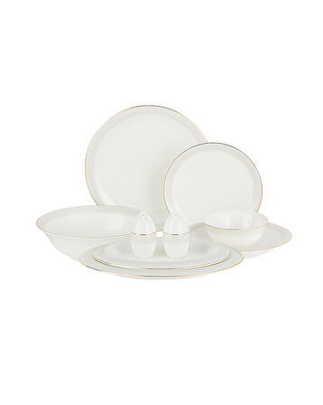 Bonar 6 Kişilik 30 Parça Yemek Takımı - Beyaz