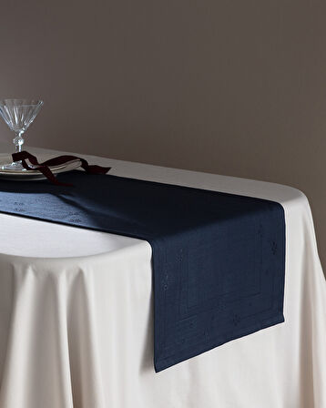Ancella Runner - Lacivert - 45x160 cm