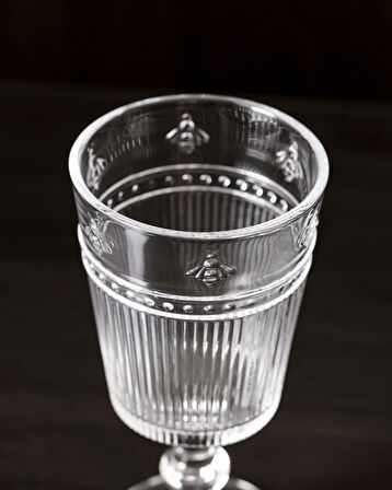 Abeille 4'lü Şarap Kadehi Seti - 300 ml - Şeffaf