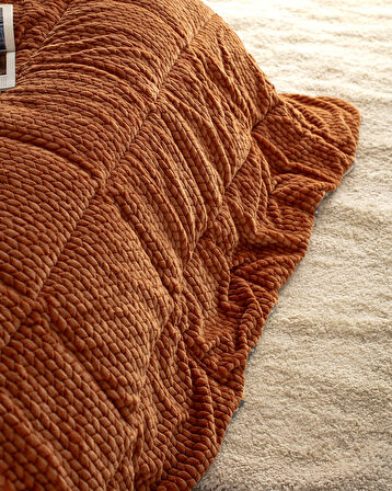 Beth Çift Kişilik Wellsoft Comforter Set - Turuncu