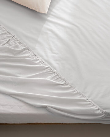 Manon King Size Plus %100 Pamuk Ranforce Lastikli Çarşaf - Gri
