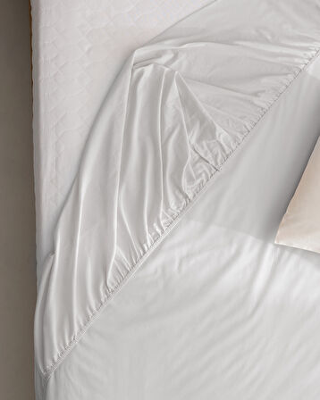Manon King Size Plus %100 Pamuk Ranforce Lastikli Çarşaf - Gri