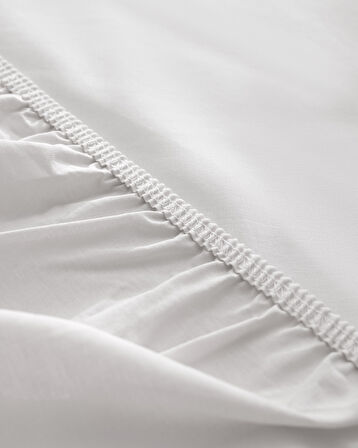 Manon King Size Plus %100 Pamuk Ranforce Lastikli Çarşaf - Gri