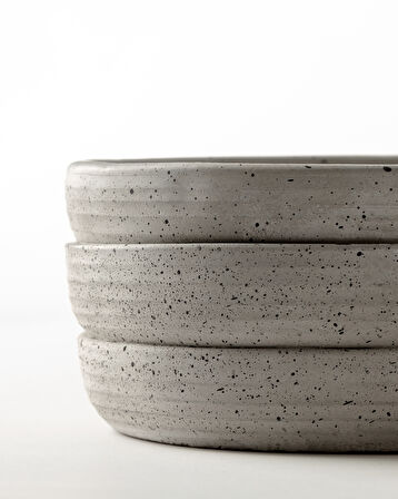 Ella Saksı - Soft Gri - 20 cm