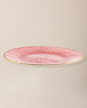 Bella Servis Tabağı - Kırmızı - 33 cm