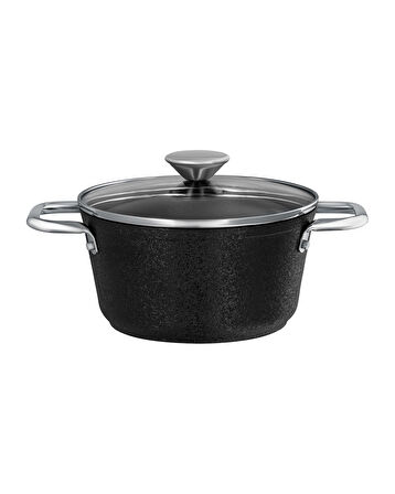 Noir Titanyum Derin Tencere - Siyah - 20 cm