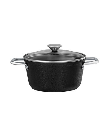 Noir Titanium Derin Tencere - Siyah - 24 cm