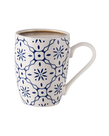 Morris Kupa - Mavi/Beyaz - 360 ml