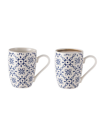 Morris Kupa - Mavi/Beyaz - 360 ml