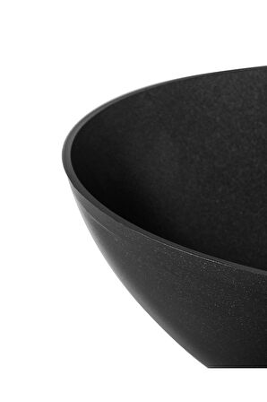 Titanium Professional Wok Tava - Siyah - 28 cm