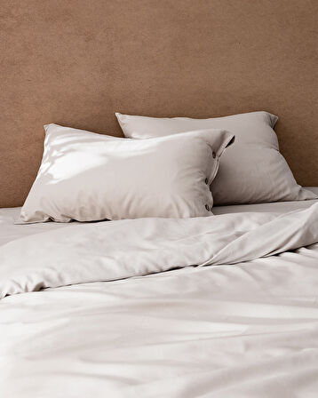 Songe King Size %100 Pamuk Chambre Nevresim Takımı - Ekru