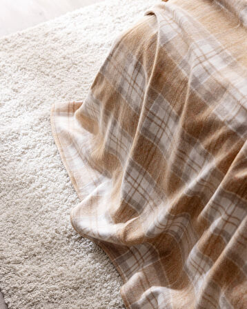 Talcy Çift Kişilik Battaniye - Camel