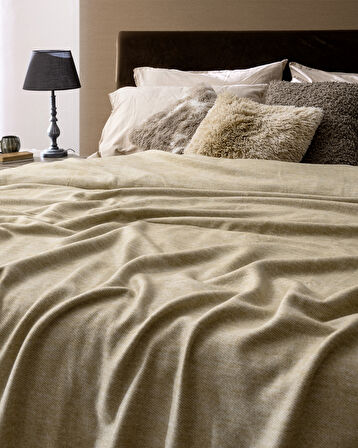 Perigny Çift Kişilik Battaniye - Yeşil