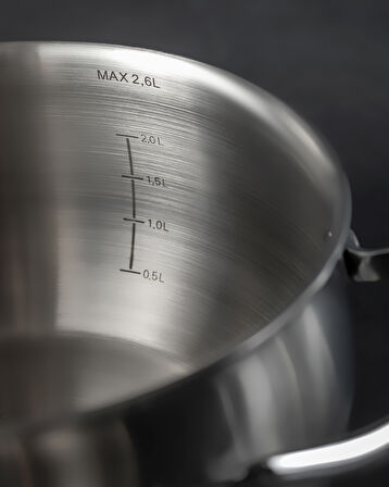 Avery Derin Tencere - Çelik - 18 cm