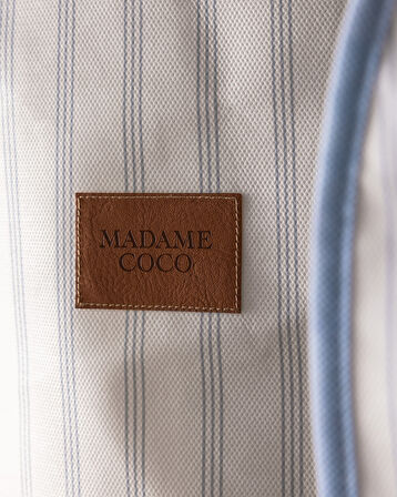 Nuage Elbise Kılıfı - Beyaz/Açık Mavi