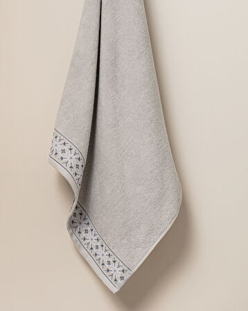 Caresse %100 Pamuk Banyo Havlusu - Gri - 70x140 cm