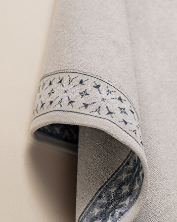 Caresse %100 Pamuk Banyo Havlusu - Gri - 70x140 cm