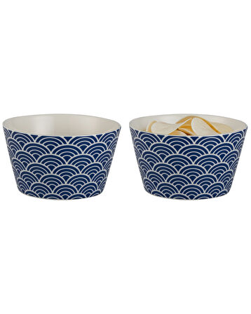 Miller 2'li Kase Seti - Mavi/Beyaz - 10 cm