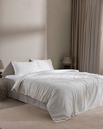 Eolya King Size %100 Pamuk Chambre Nevresim Takımı - Beyaz