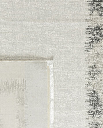 Vence Halı - Beyaz/Gri - 80x300 cm