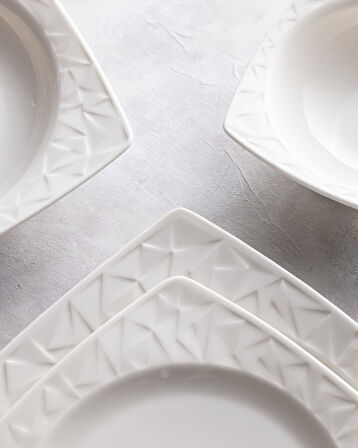 Nova 6 Kişilik 24 Parça Yemek Takımı - Beyaz