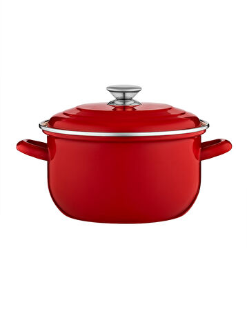 Salentino Derin Tencere - Kırmızı - 22 cm