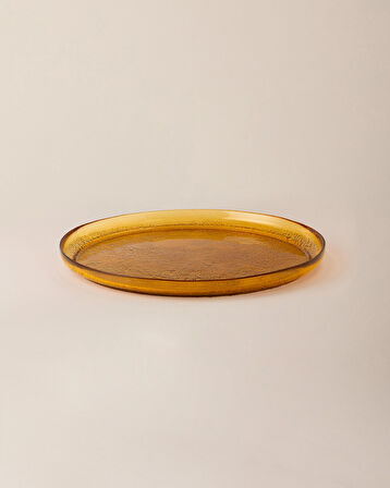 Crocus Servis Tabağı - 28 cm - Amber