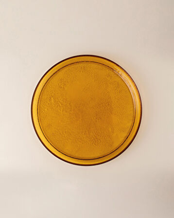 Crocus Servis Tabağı - 28 cm - Amber