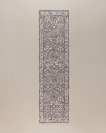 Orval Mandala Halı - Kahverengi - 80x300 cm