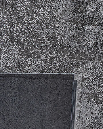 Gaspard İplik Boyalı Kadife Halı - Lacivert/Bej - 80x300 cm