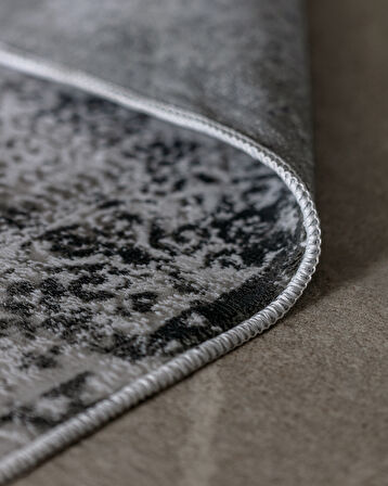 Gaspard İplik Boyalı Kadife Halı - Lacivert/Bej - 120x180 cm