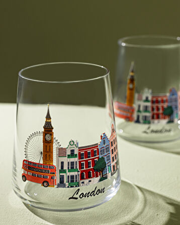 London City 2'li Su Bardağı Seti - Şeffaf