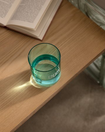 Mayotte-Enjoy Su Bardağı - Yeşil - 350 ml