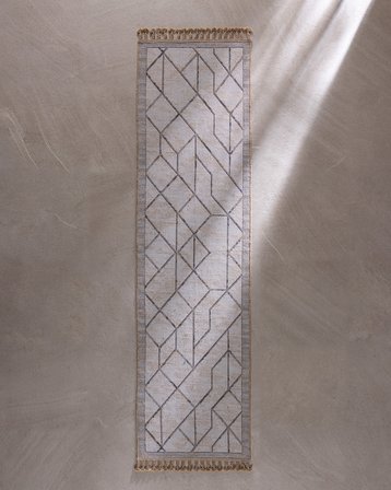 Urbain Halı - Beyaz - 80x300 cm