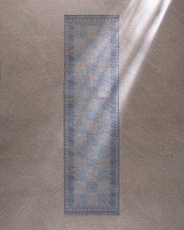 Calixte Halı - Mavi - 80x300 cm
