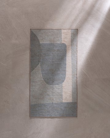 Lothaire Halı - Mavi/Yeşil - 80x150 cm