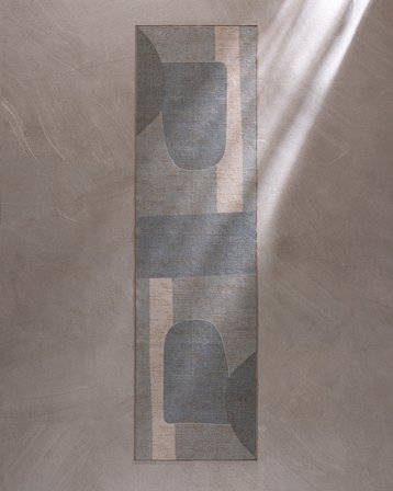Lothaire Halı - Mavi/Yeşil - 80x300 cm