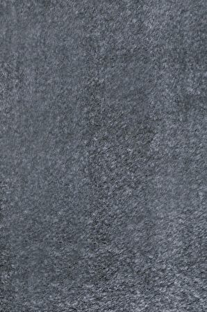 DijiDekor Koyu Gri Mürdüm Post Dokuma Halı Peluş Tavşan Tüyü Hissi Antibakteriyel