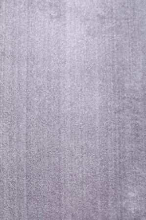 DijiDekor Açık Gri Mürdüm Post Dokuma Halı Peluş Tavşan Tüyü Hissi Antibakteriyel