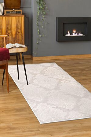 DijiDekor Saltanat Vizon Halı Kaymaz Yıkanabilir Antibakteriyel Antistatik 