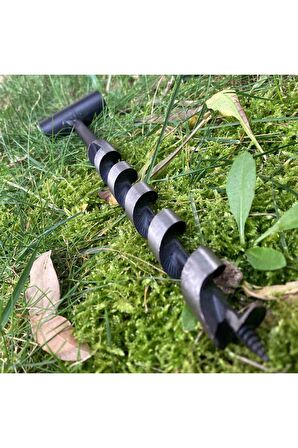 Kamp Ayısı® Nordic™ Delme Çapı 18 Mm - Bushcraft İsveç El Burgusu Boyunduruk İsveç Ocağı Outdoor Kamp Ekipmanı 