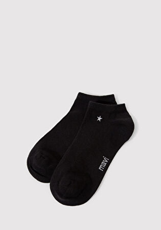 Kalp Nakış İşlemeli Beyaz Patik Çorap 1912793-900