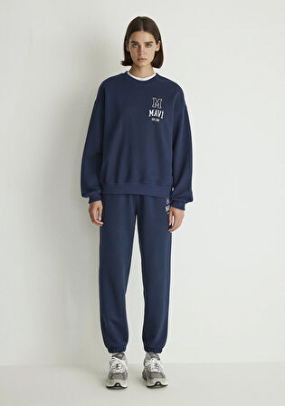 Mavi Logo Baskılı Lacivert Sweatshirt 1S10148-70488