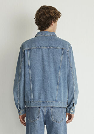 Ray Kolej Vintage Mavi Jean Ceket 0110273-87940
