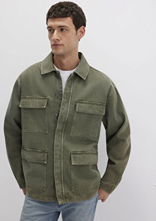 Cep Detaylı Haki Ceket 0110510-71581