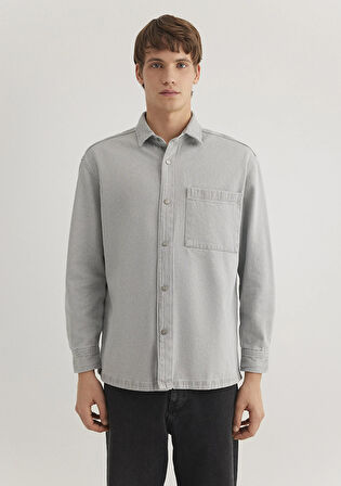 Gri Denim Gömlek 0211157-80739